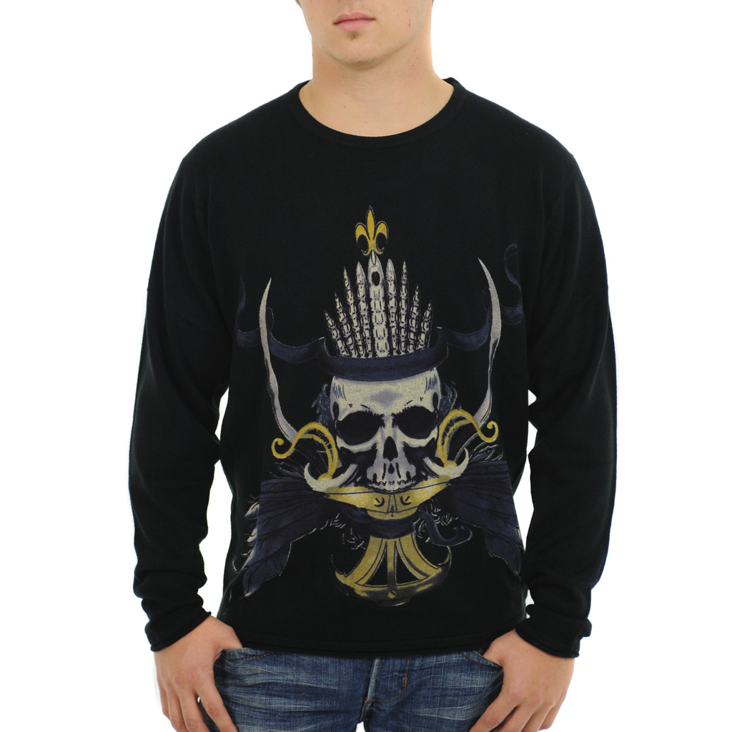 RAW7 Men's 100% Acrylic Crewneck Sweater