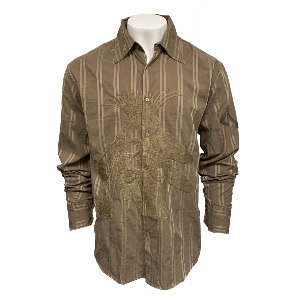 Raw7 Men's Button-Up Shirt Warrior - Brown
