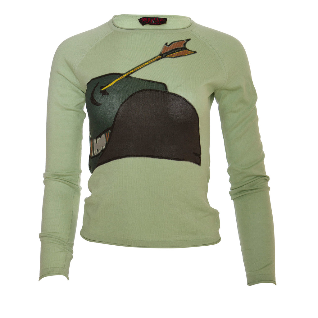 Raw7 Women's Wild Bill Long Sleeved T-Shirt - Green