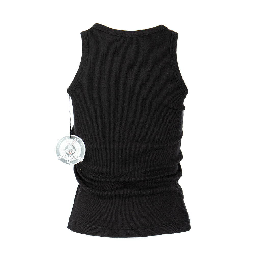 Raw7 Women's Looney Tunes Pepe Le Pew Tank Top Black with Rhinestones 100% Cotton