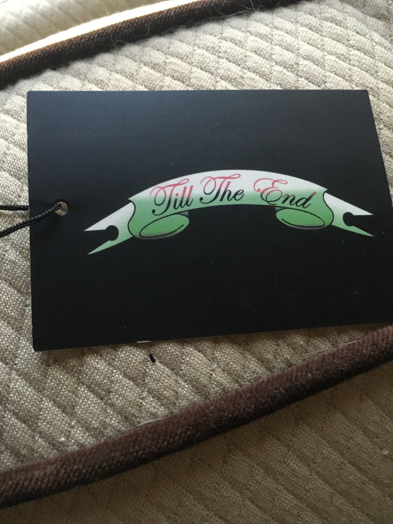 RAW 7 Till the End Womens White Earth Print Long Sleeve 100% Cotton Blend Top