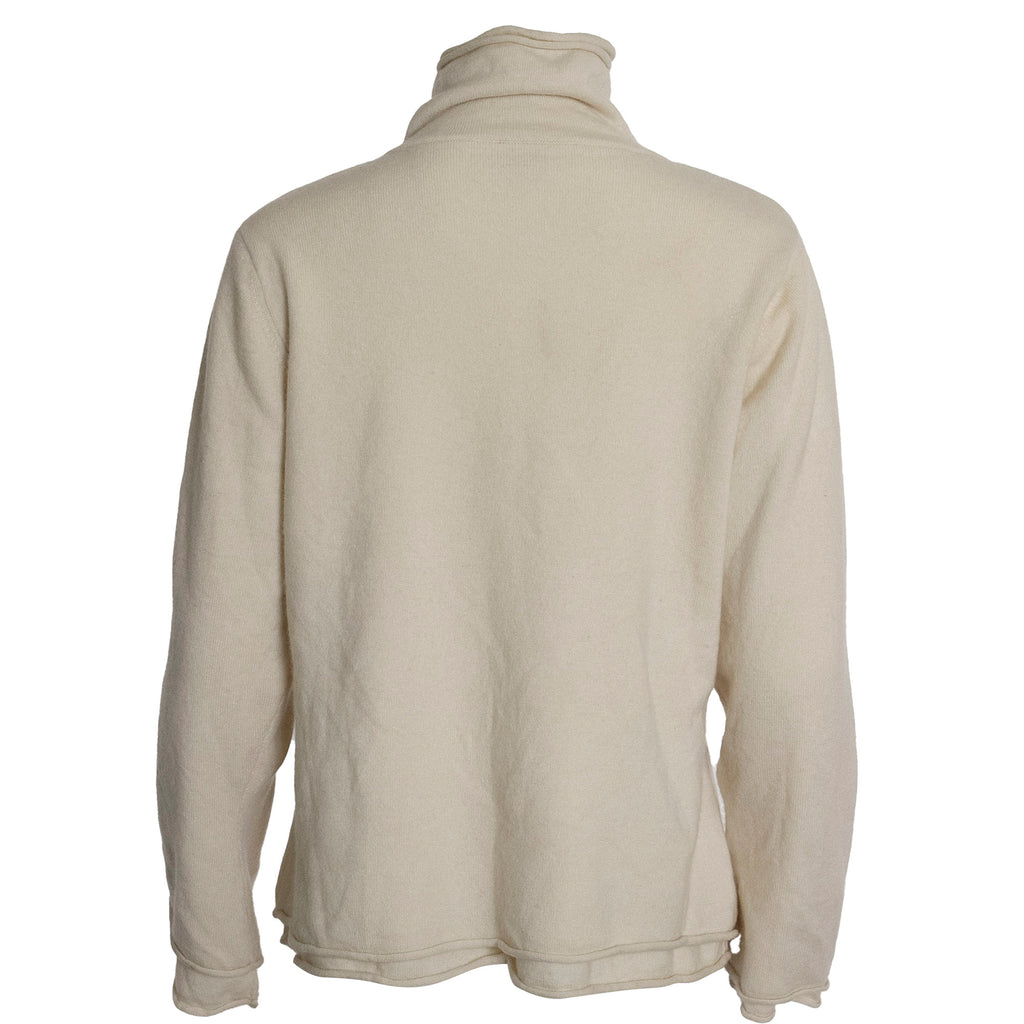 Marisol GERona By Raw7 Women's Double Layer Turtleneck Cashmere Sweater - Ivory