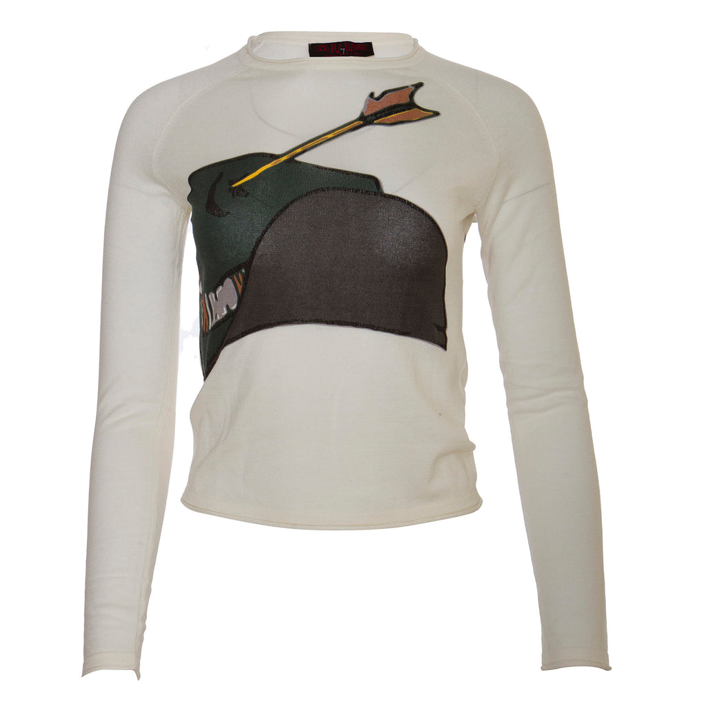 Raw7 Women's Wild Bill Long Sleeved T-Shirt - White