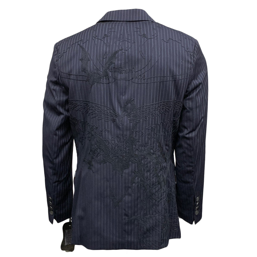 Asylum by Raw7 Men's Pinstripe Blazer