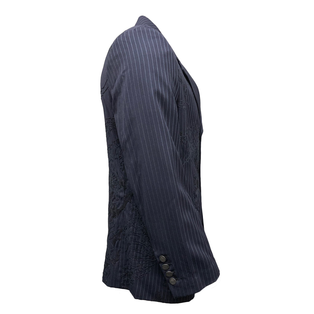 Asylum by Raw7 Men's Pinstripe Blazer