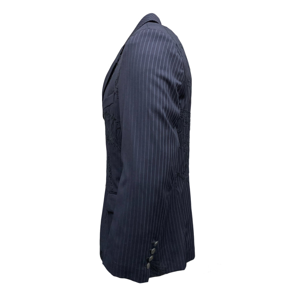 Asylum by Raw7 Men's Pinstripe Blazer