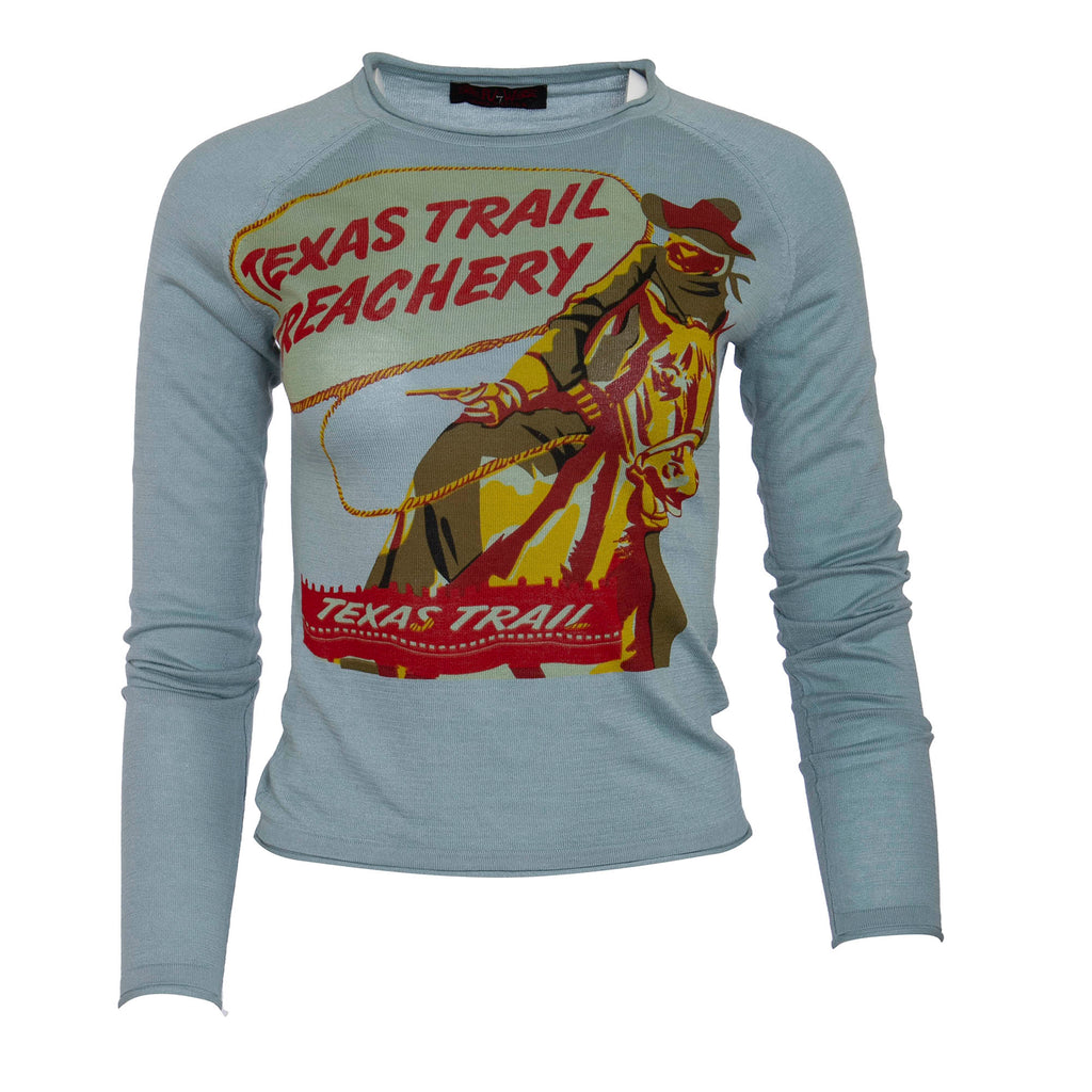 Raw7 Women's Texas Trail Long Sleeved T-Shirt - Light Blue