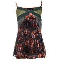 Raw 7 Till The End Women's Silk Camisole Top Multi Color