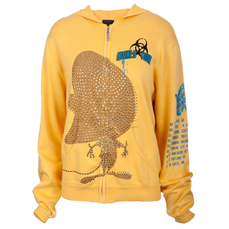 Sweat-shirt Tasmanie Devil Taz - Corne De Brume Licorne - Tultex Taille L Rouge - Occasion