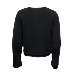 Marisol GERona Women's Double-Layered Cashmere V-Neck Sweater - Black