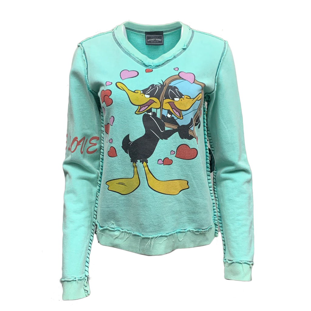 Classic Looney Tunes Sweater Daffy Duck - Lagoon