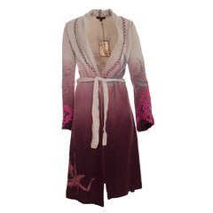 Raw7 Women's 100% Cashmere Robe with Embroidery