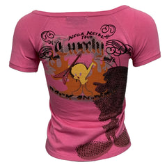 Raw7 Looney Tunes Women's T-Shirt Tweety - Strawberry